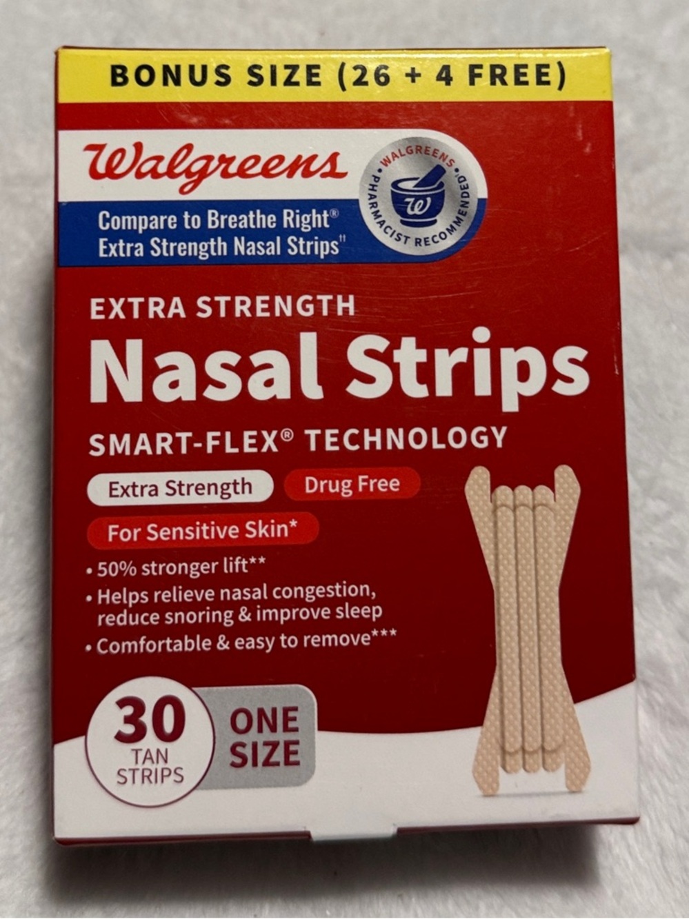 Walgreens Nasal Strips Extra Strength